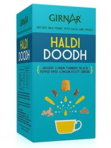 Girnar Instant Premix Turmeric Latte (Haldi Doodh), Instant Milk Premix With Turmeric And Spice (1)
