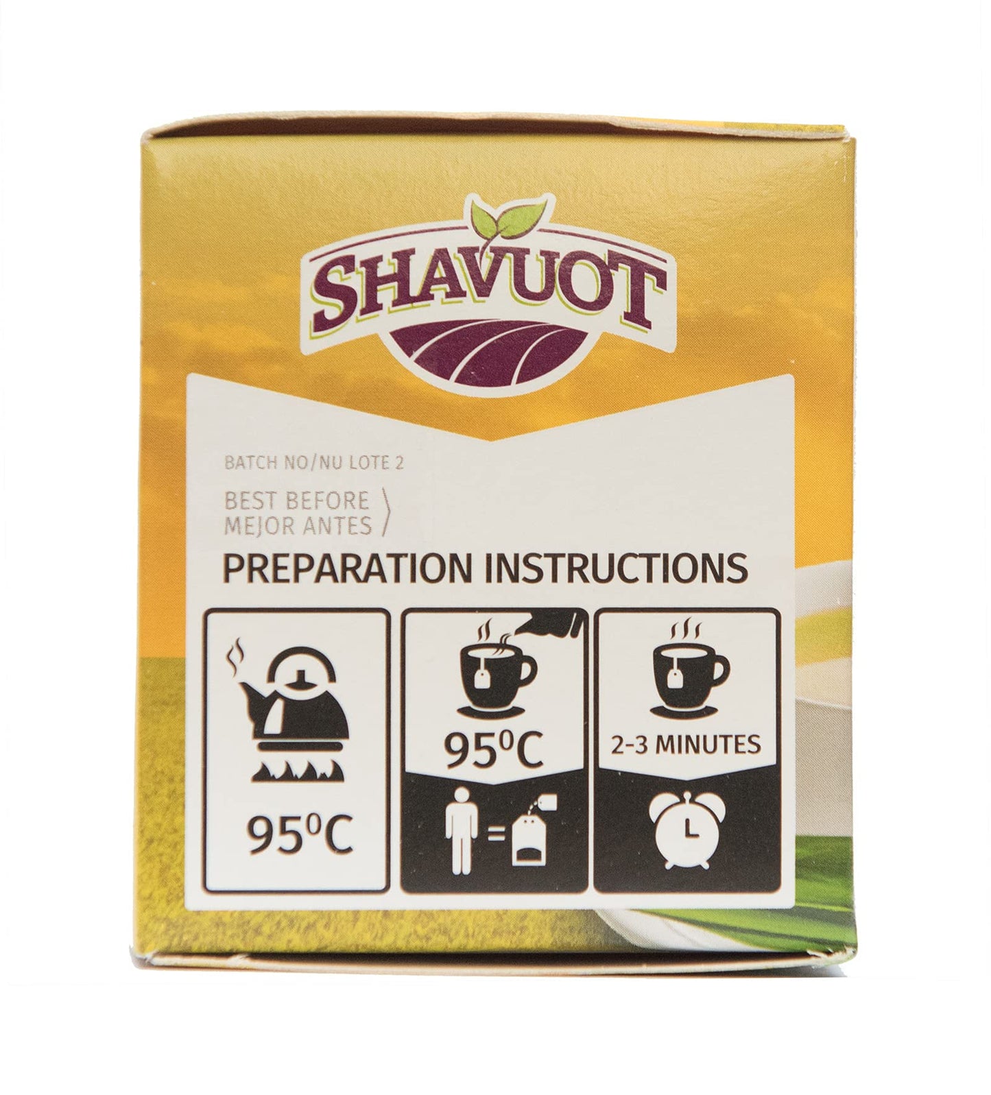Shavuot Jamaican Lemon Grass Tea Pack of 3 / La Hierba de limon - Caffeine Free 100% Natural 20 Bags Each