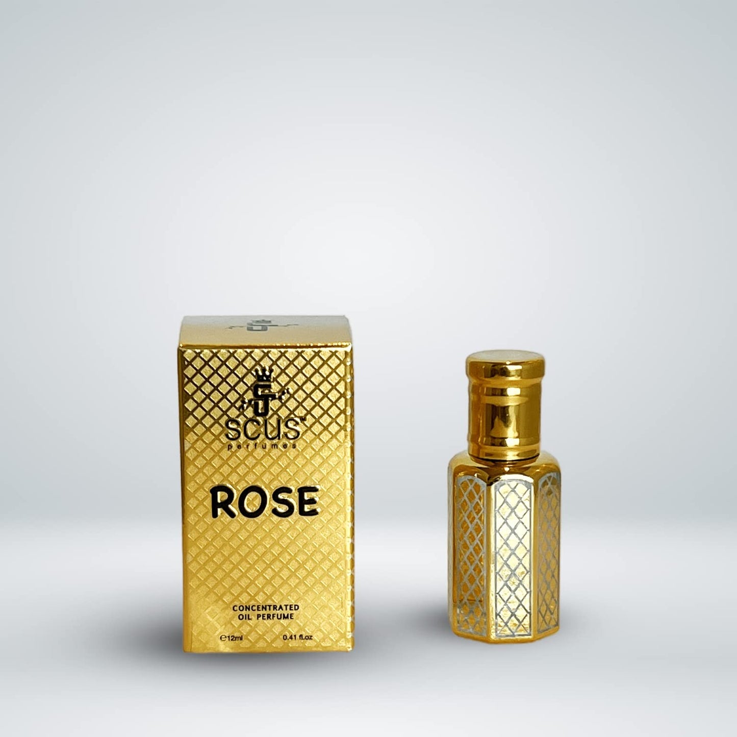 Rose 12 ML Concentrated Fragrance (0.41 fl. oz.) - by SCUS Perfumes - Bath & Shower