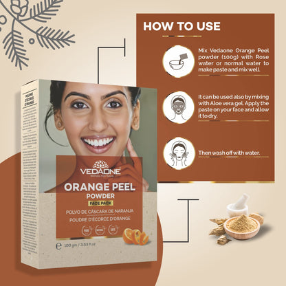 Vedaone Orange Peel Face Pack Powder 100gm