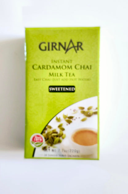 Girnar Instant Chai/Tea Premix With Cardamom, 10 Sachet Pack
