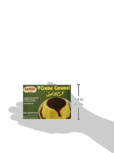 Ahmed Crme Caramel Halal Jello Jelly, 85 Gram (Pack of 12)