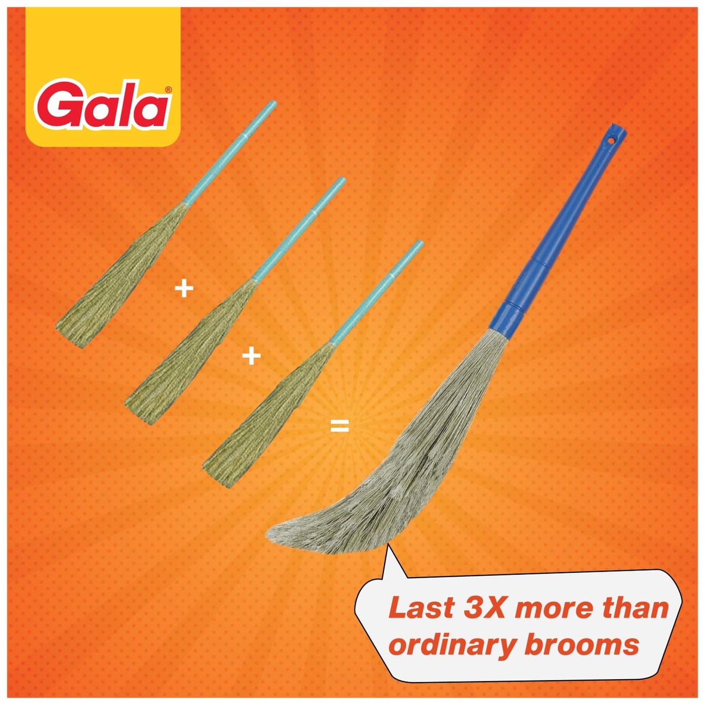 Gala No Dust Floor Broom- (Freedom From New Broom Dust- Bhusa) (Pack Of 1)