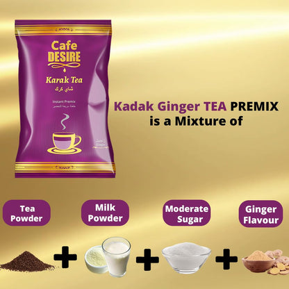 Cafe Desire Tea Latte Unsweetened Ginger 650 Grams