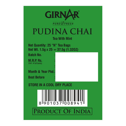 Girnar Mint Tea (25 Tea Bags)