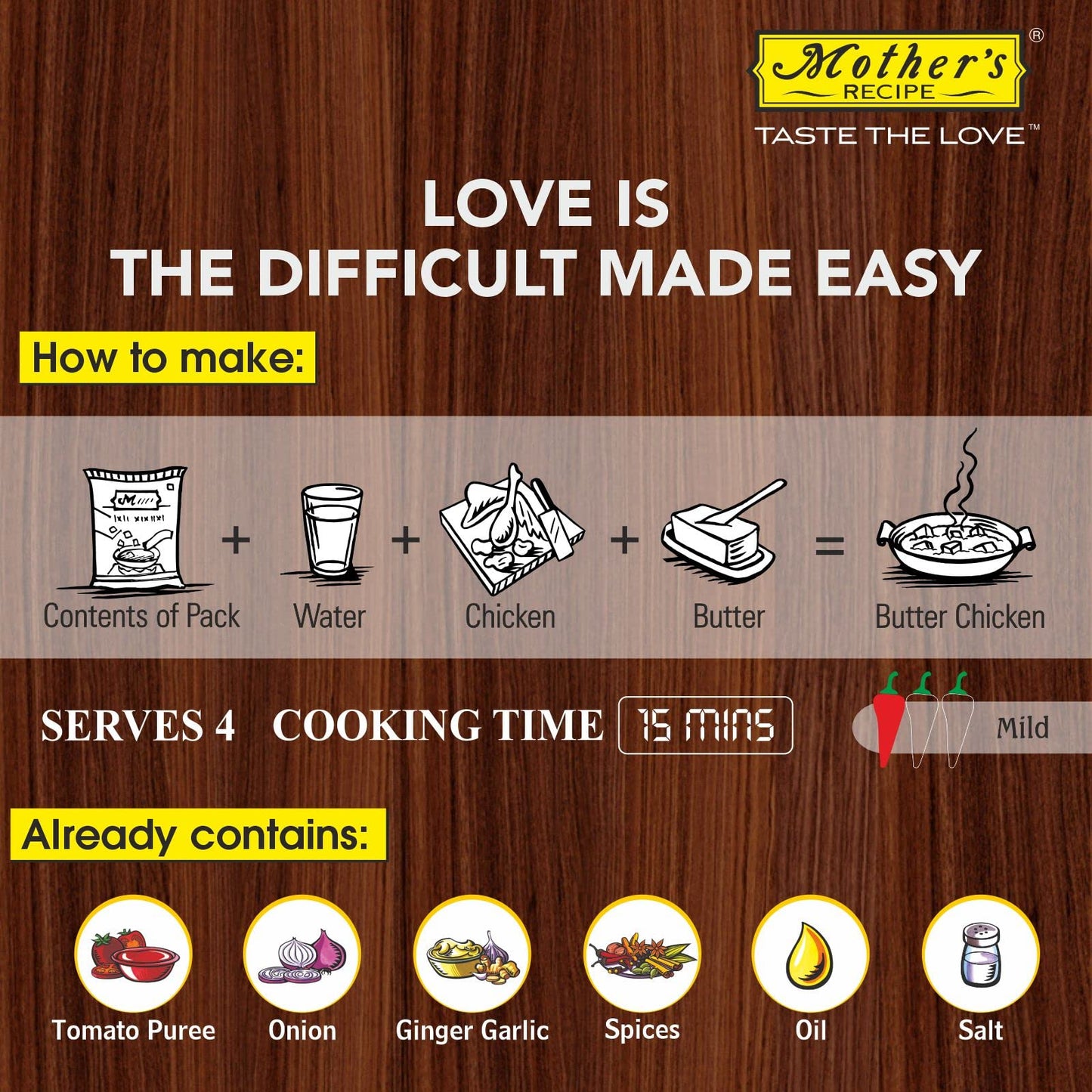 Mother's Recipe Spice Mix - Butter Chicken 100 gms - Indian Spices