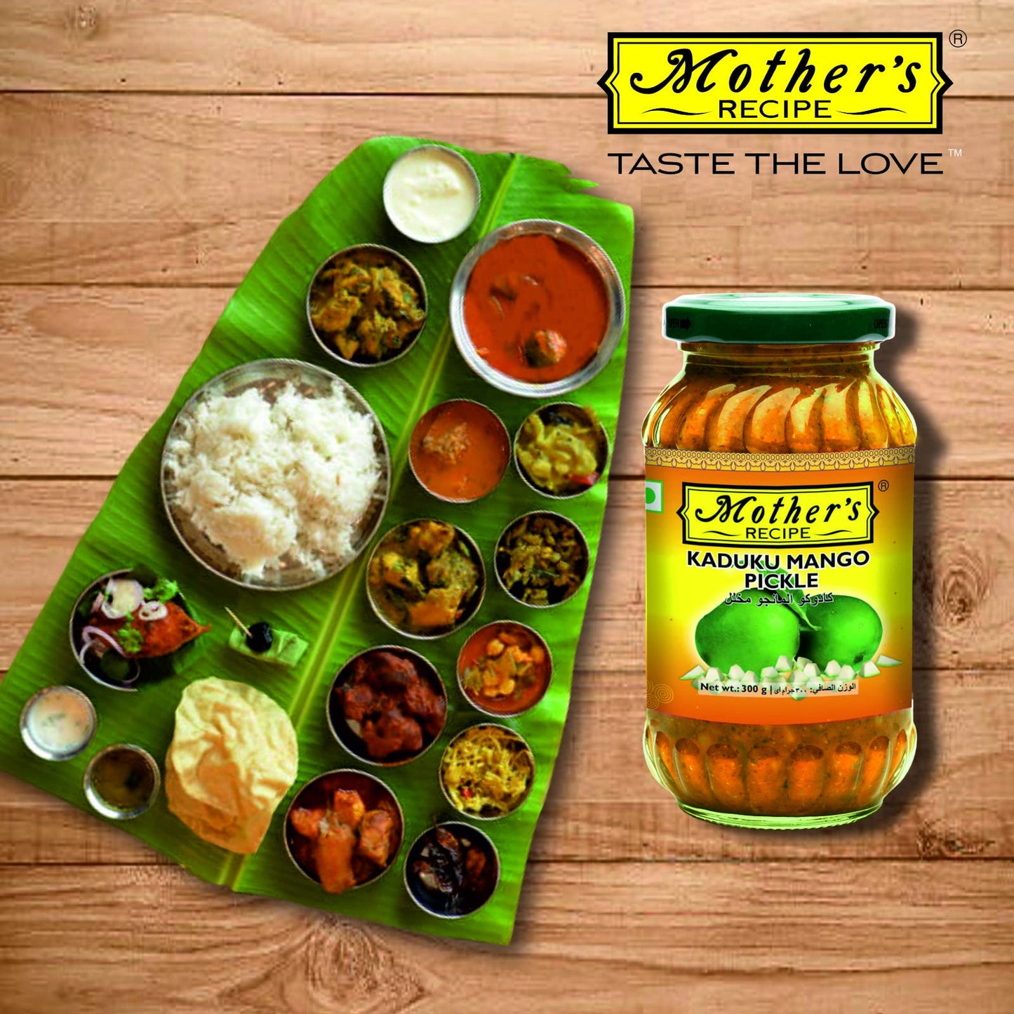 Mother's Recipe Kaduku Mango Pickle 300 gms