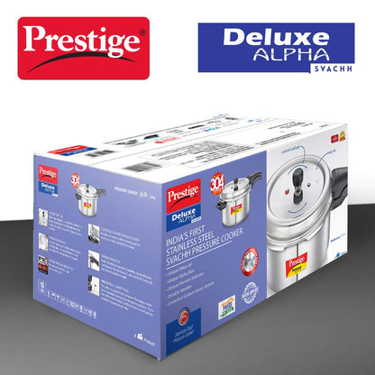 Prestige Deluxe Alpha St. Steel Pressure Cooker 2.0 Litre