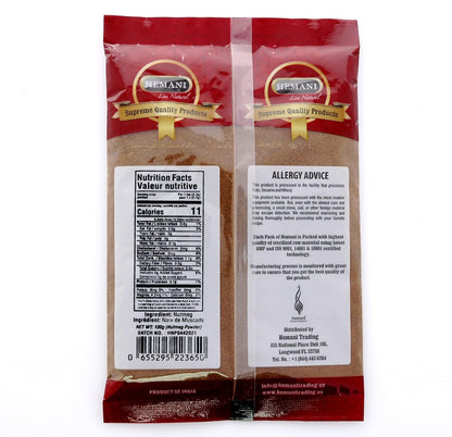 HEMANI Nutmeg Powder - Nutmeg Ground - Jaiphal Powder - 100gm (3.5 oz) - Premium Indian Spice - NON GMO - Vegan - 100% Authentic & Natural