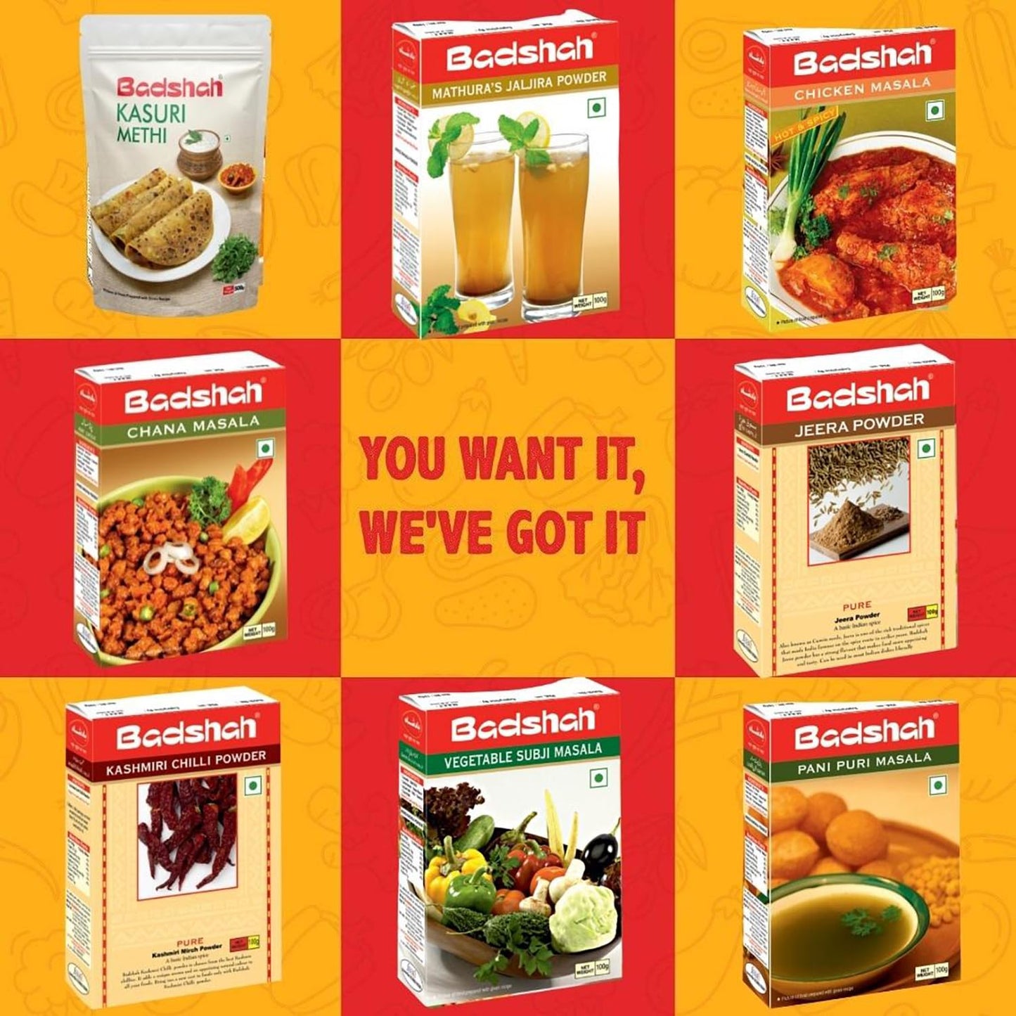 Badshah Vegetable Subzi Masala 100 gms