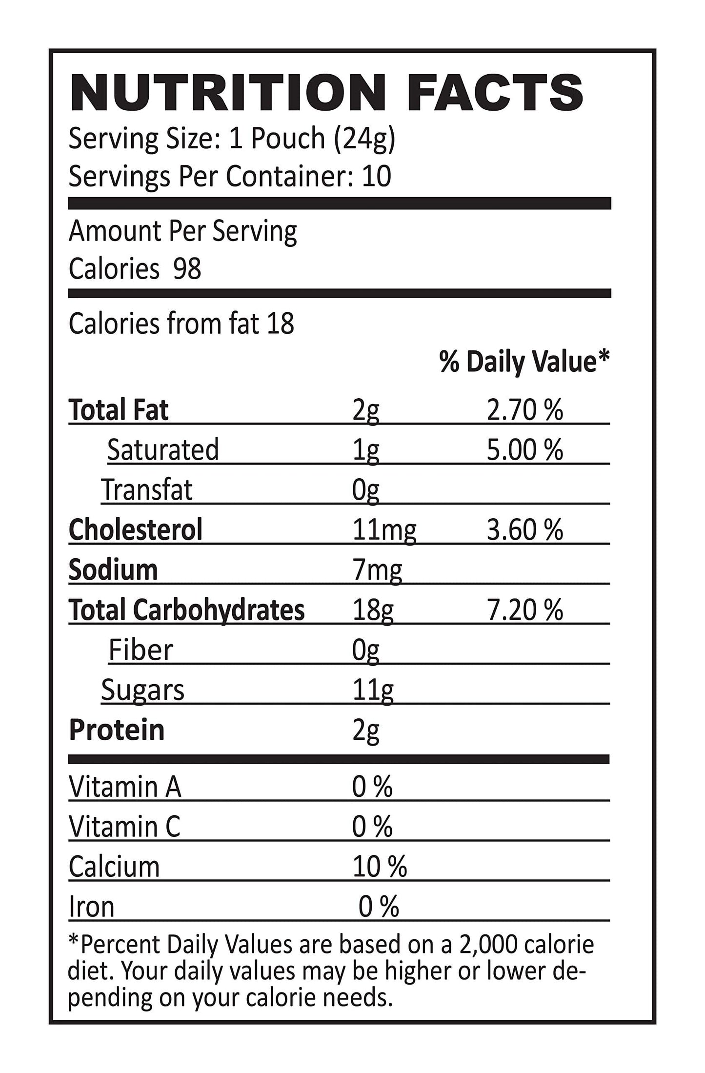 Quik Caf Madras Coffee - Single Box 10 Count - All Natural & Preservative Free Instant Coffee.