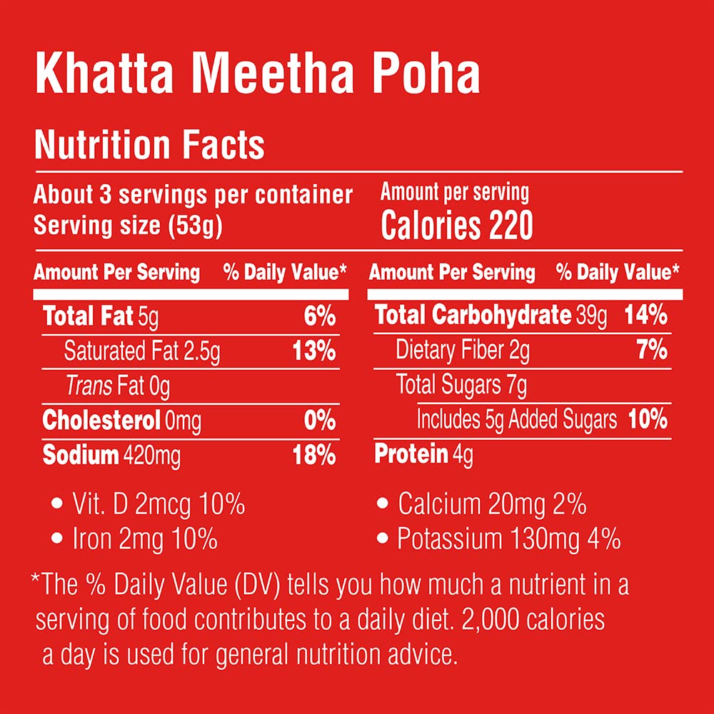 Mtr 3-minute Breakfast- Khatta Mitha Poha 80 gms - Food / Masala / Dal