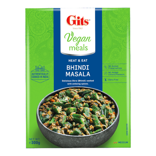 Gits Ready Meals, Bhindi Masala, 10.5 Ounce