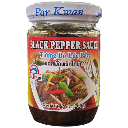 Por Kwan Tuong Bo Luc Lac - Thai Black Pepper Sauce (2 Pack, Total of 14oz)