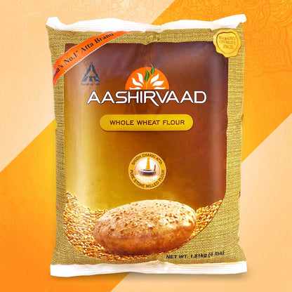 Aashirwad Whole Wheat Flour 4 lbs