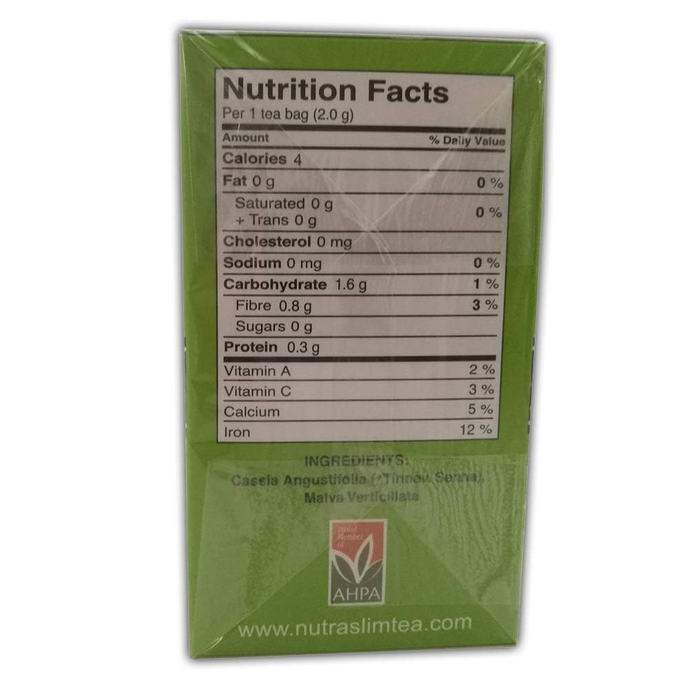 Triple Leaves Brand Nutra-Slim Tea (30 Tea Bags), Regular Strength Dieters Tea - Dietary Detox Tea