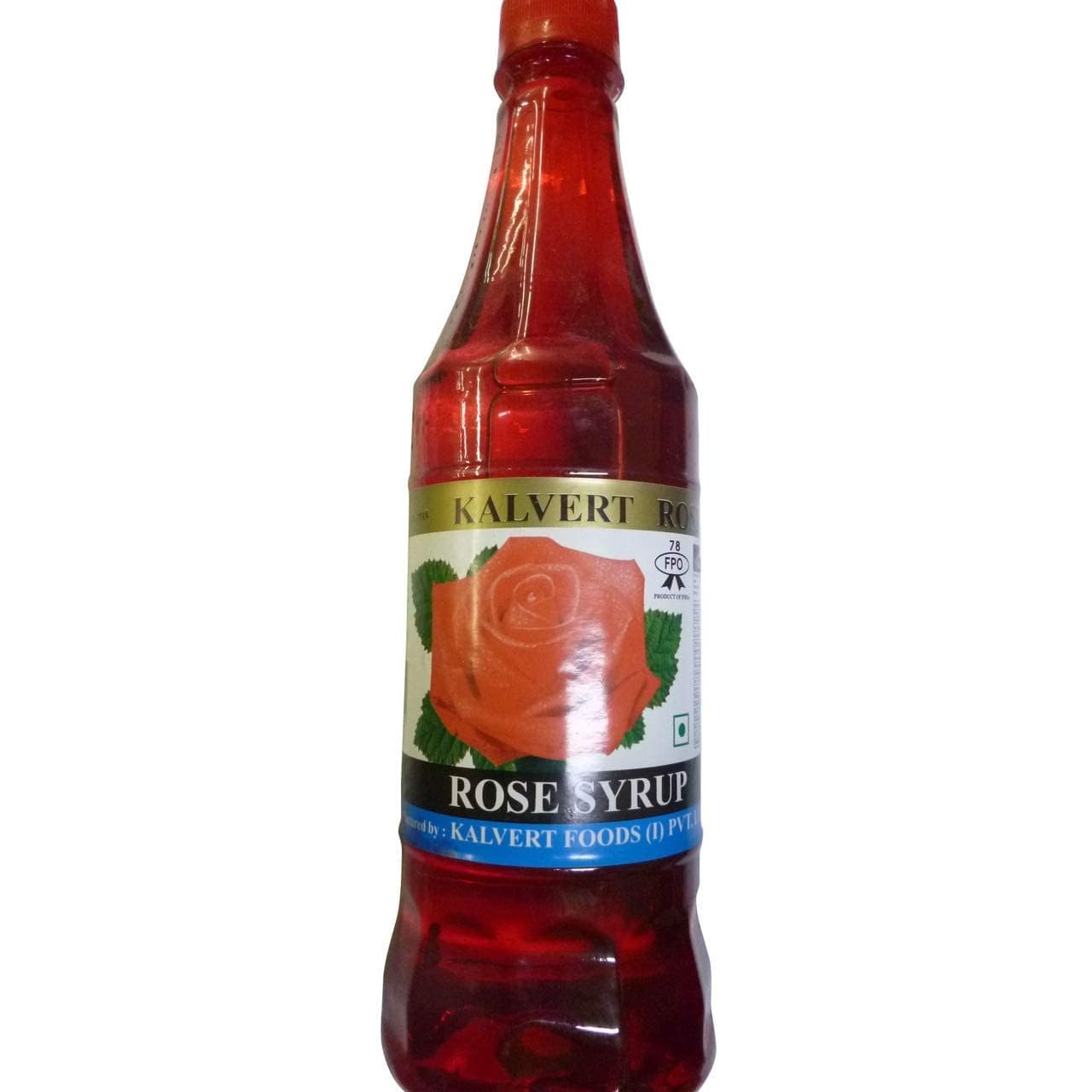 Pack of 2 - Kalvert's Rose Syrup 700 ml (24.6917935060583 Ounces Each)