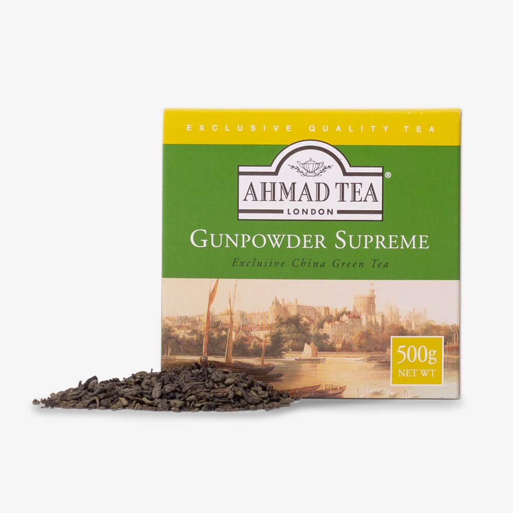 Ahmad Tea Loose Leaf Green Tea, Gunpowder, 17.64 Ounce