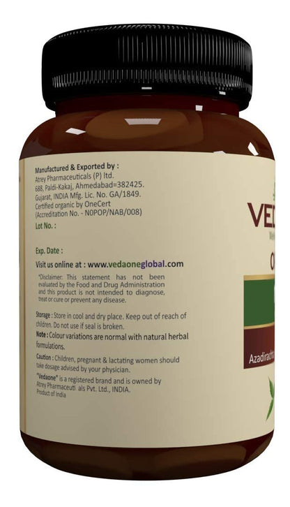 Vedaone USDA Organic Guduchi 750mg 60 Caplets