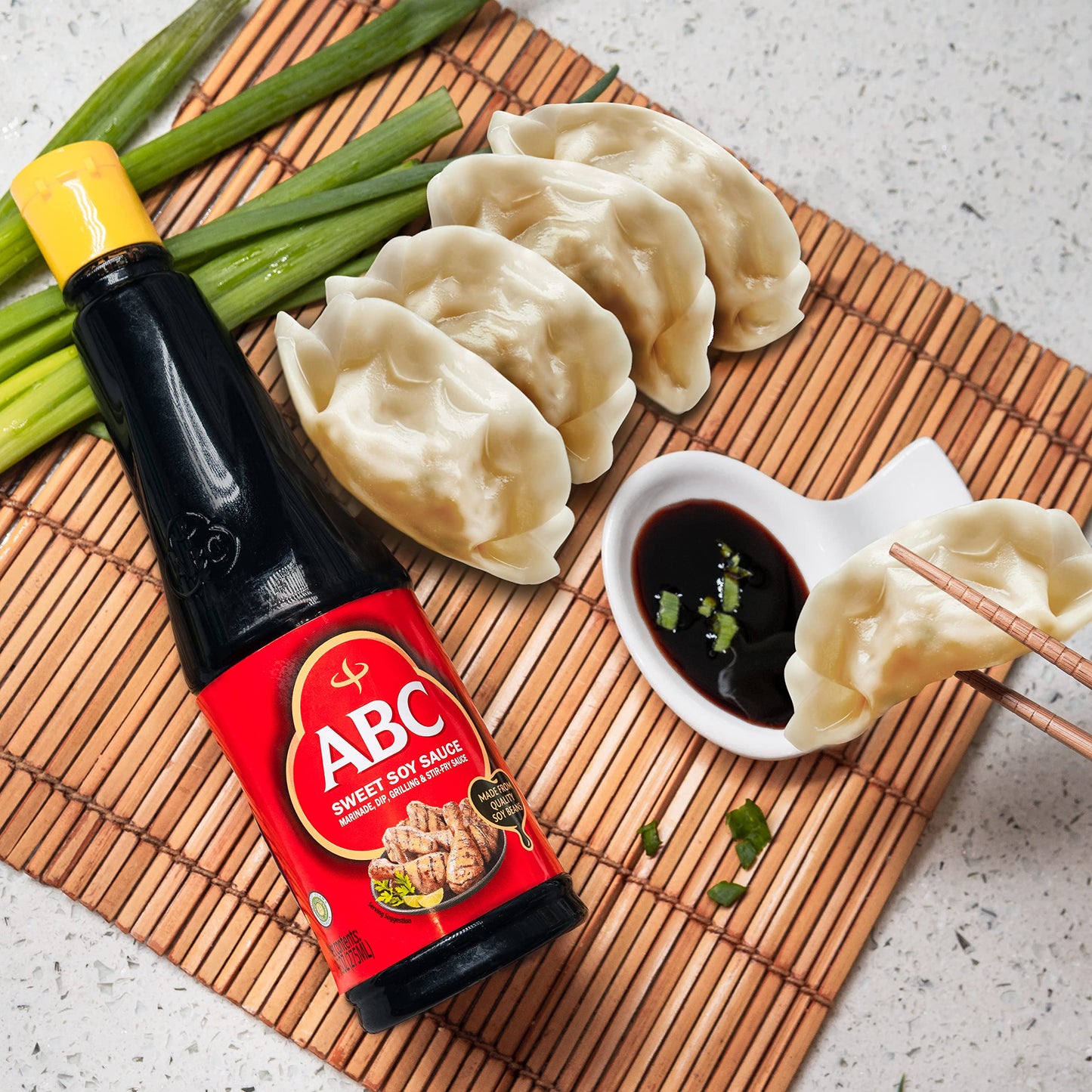 ABC Sweet Soy Sauce, Marinade Dip Stir BBQ, Plant-based Vegan Black Dark Soy, Kecap Manis, 20.3 Fl Oz (Pack of 2)