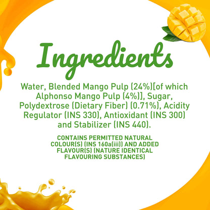 B Natural Mango Juice 1L, (Pack of 2)