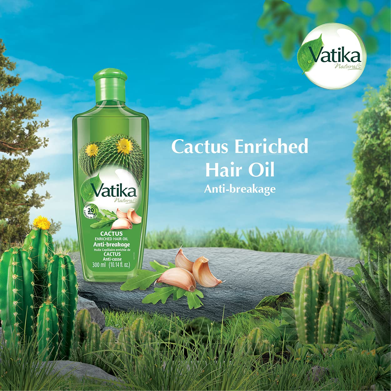 Vatika naturals Cactus Enriched Hair Oil 300 ml