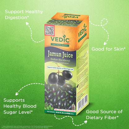 Vedic Jamun Juice/Indian BlackBerry 1000 Ml - Food / Masala / Dal