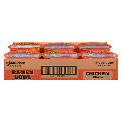 Maruchan Bowl Chicken, 3.31 Oz, Pack of 6