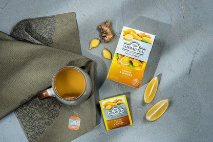 Ahmad Tea Tea Infusion, Lemon & Ginger, 40G, 20 Count