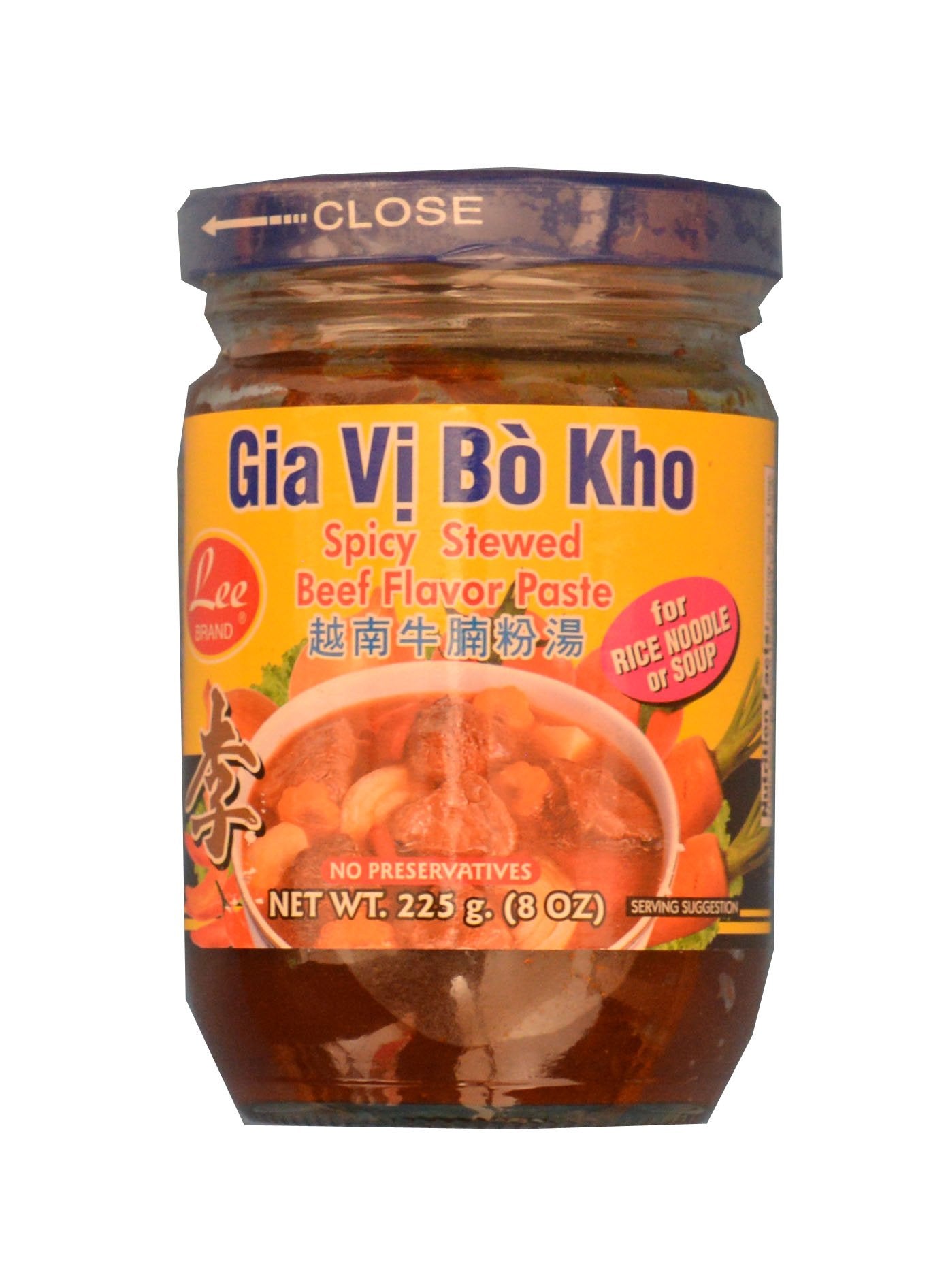 Spicy Stewed Beef Flavor Paste 8 oz.(Gia Vi Bo Kho)Pack of 2