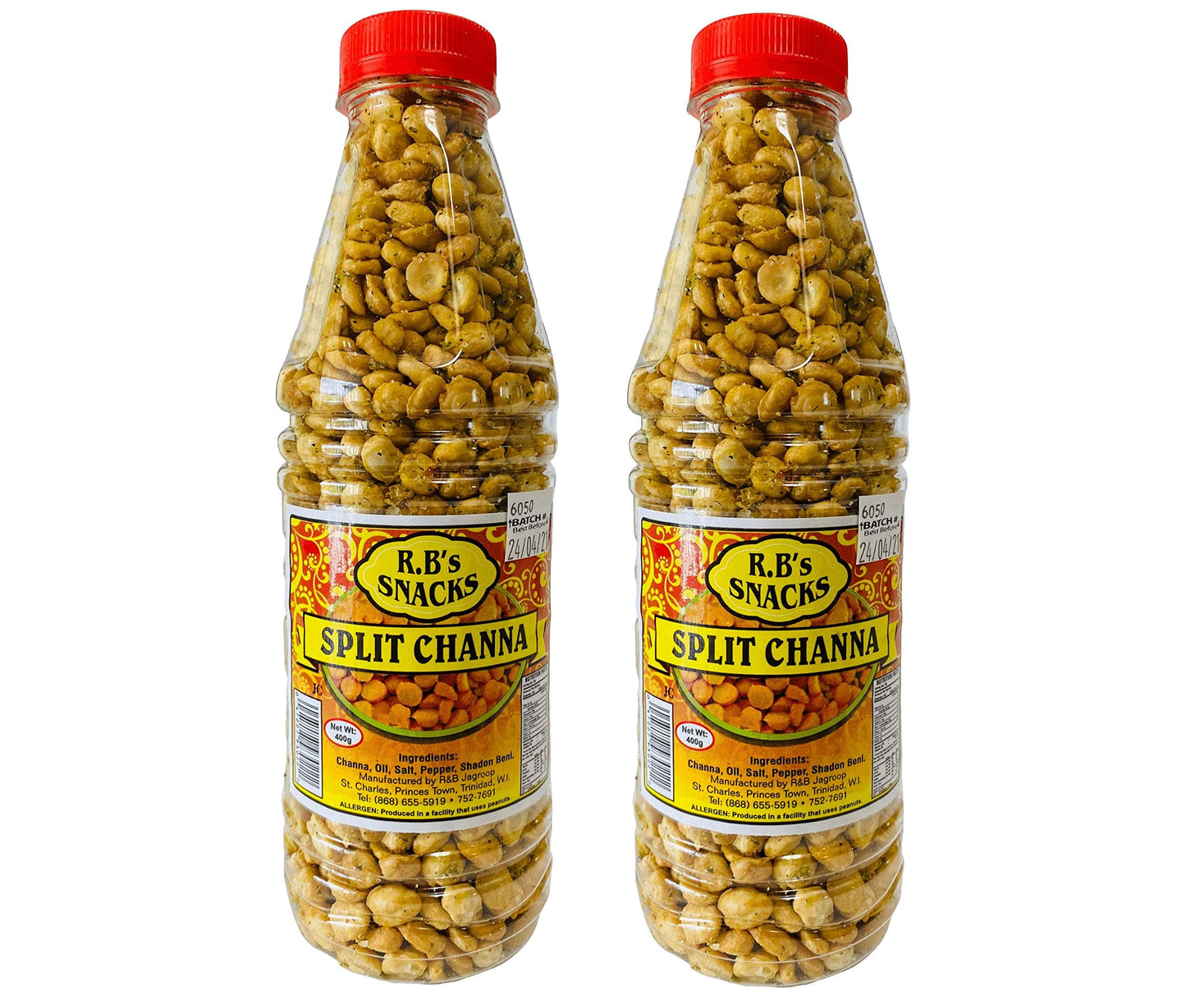 R.B's Snacks Split Channa (Spicy) - 14oz - Pack of 2