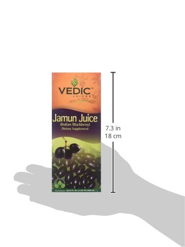 Vedic Juices, Jamun Juice (Indian Blackberry), 500 Milliliter(mL) - Food / Masala / Dal