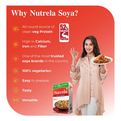 Nutrela, Soya Chunks, 200 Grams(gm)