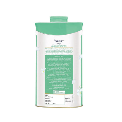 Yardley London Imperial Jasmine Perfumed Talc for Women, 250g - Indian Hair Products