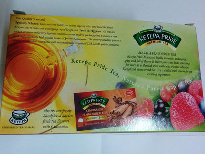 Kenyan Ketepa Pride Masala Flavoured Enveloped Tea Bags 25 sachets (Kenya)