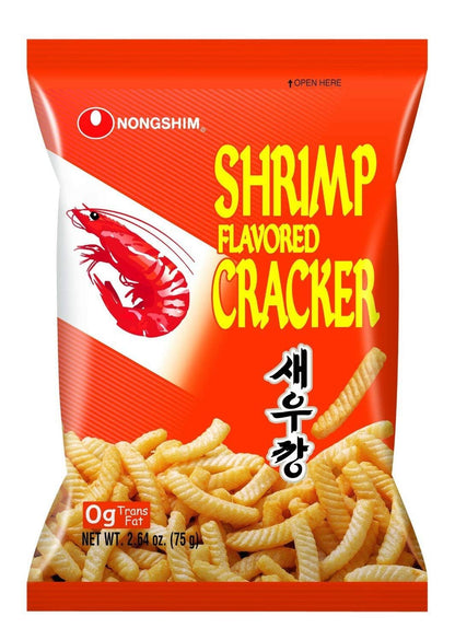Nongshim Shrimp Crackers Set (Original Flavor + Spicy Flavor) 2 pack