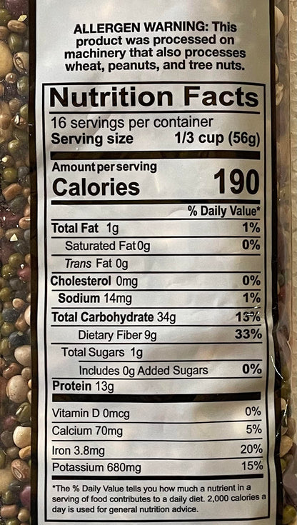 Swad Nav Dhan ( 9 Bean Mix) 2 lbs - Shan Masala