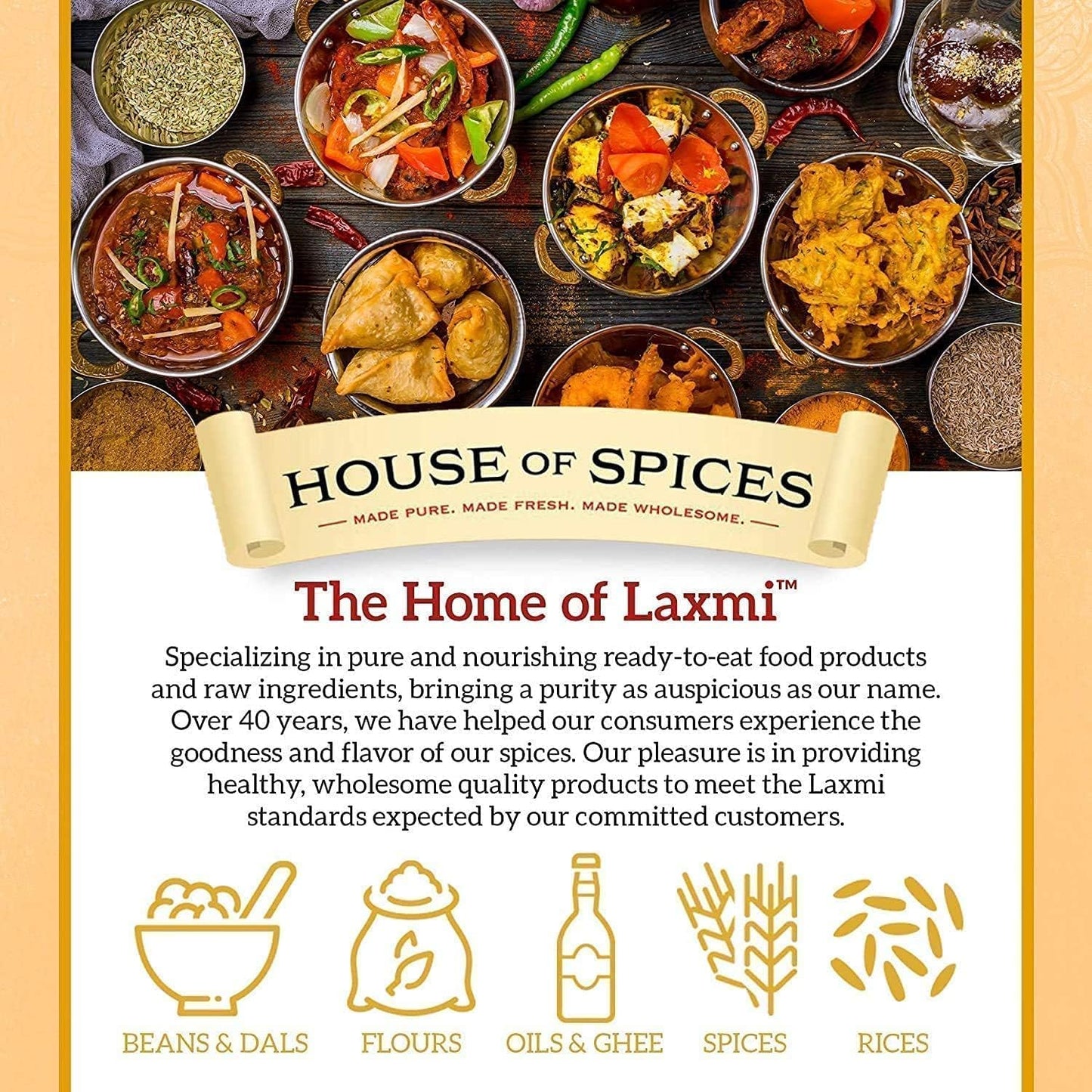 Laxmi Brand House of Spices, Cumin Powder, Bulk Spices, Non GMO, All Natural, Vegan, Product of India (14oz, Cumin Powder)