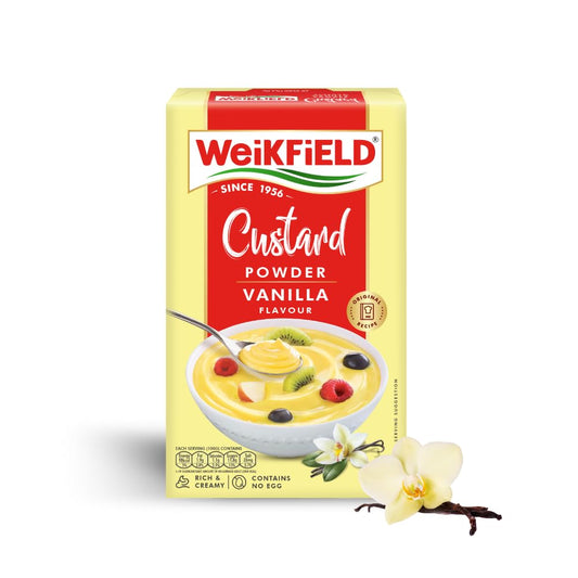 Weikfield Custard Powder, Vanilla Flavour, 500g Carton