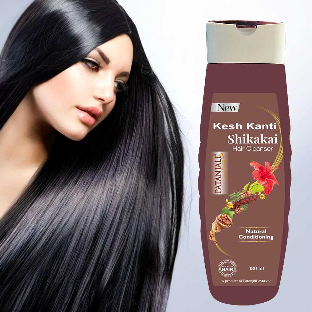 Patanjali Kesh Kanti w/ Shikakai Hair Cleanser Shampoo 200 Ml - Herbal Shampoo