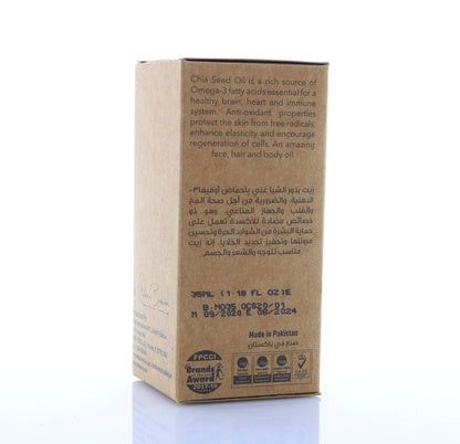 Chia Seeds Oil 35mL - For healthy Immune System - Essential Omega Fatty Acids