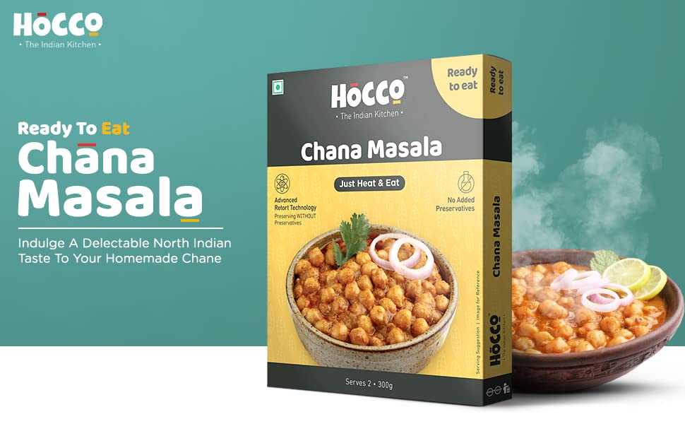 HOCCO Chana Masala Ready to Eat, 300gm (Pack of 1)