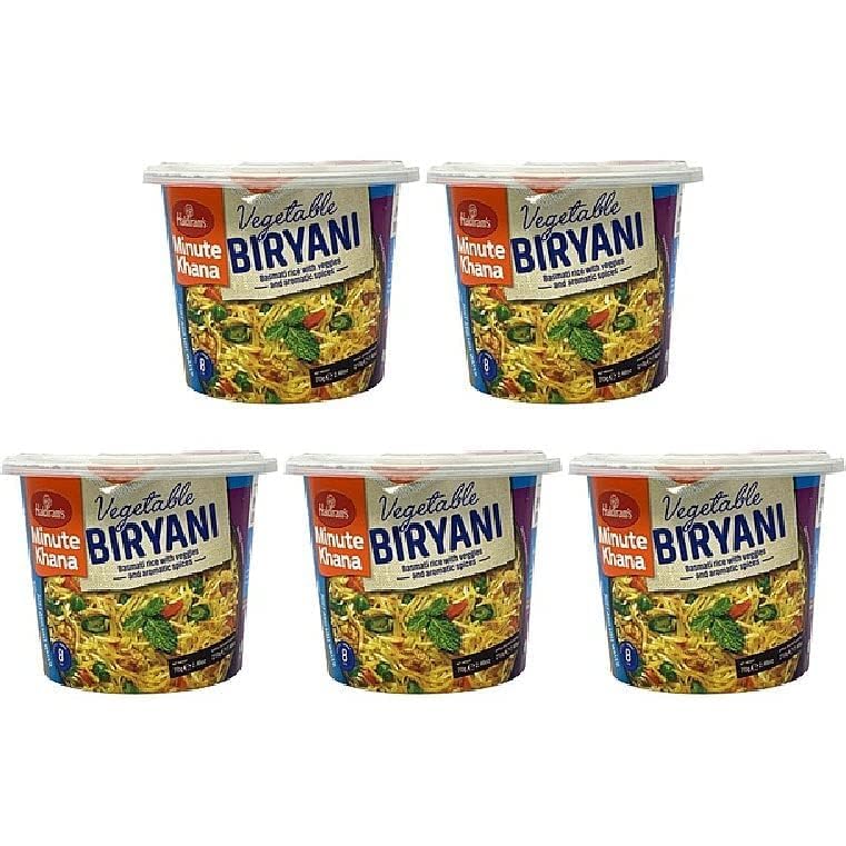 Pack Of 5 - Haldiram's Minute Khana Vegetable Biryani - 70 Gm