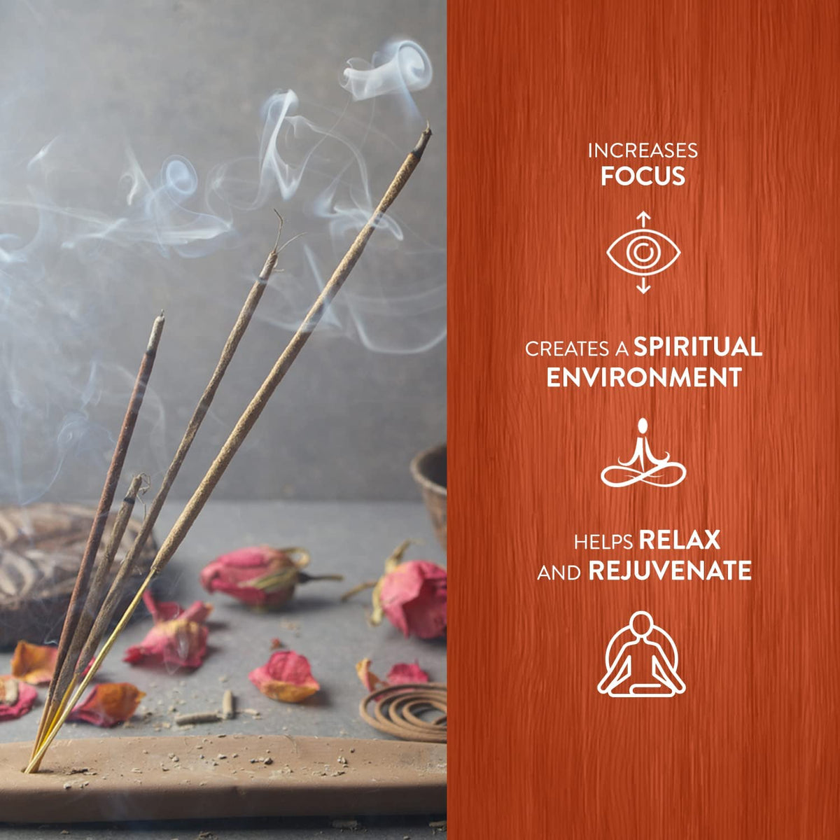 HEM Sun Incense Sticks (Pack of 6-120 Count, 301g) | Natural Fragrance for Aromatic Rooms | Odor Remover Incense for Stress Relief & Relaxation