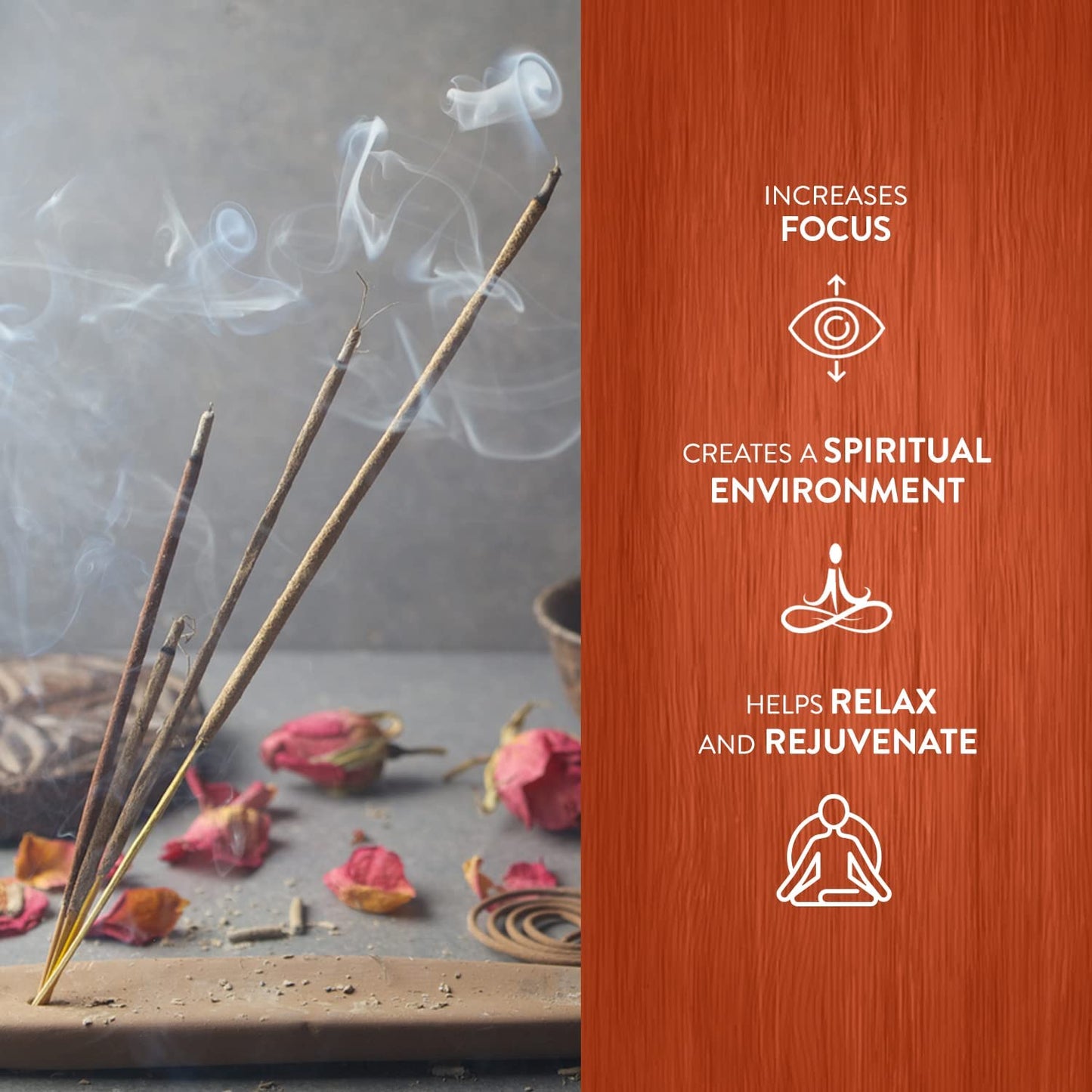 HEM Sun Incense Sticks (Pack of 6-120 Count, 301g) | Natural Fragrance for Aromatic Rooms | Odor Remover Incense for Stress Relief & Relaxation