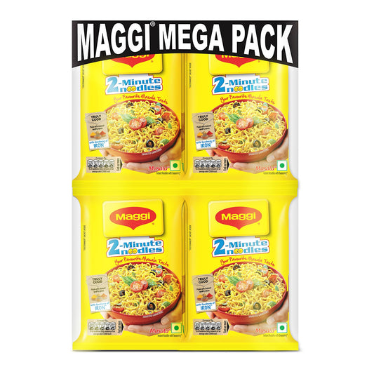 Maggi 2 Minutes Noodles Masala, 70 grams pack (2.46 oz)- 12 pack - Made in India