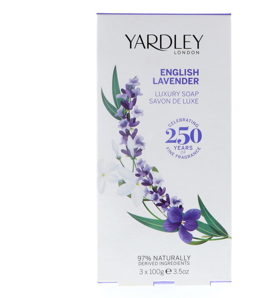 Yardley London Value Pack Luxury Soap 3x100g English Lavender