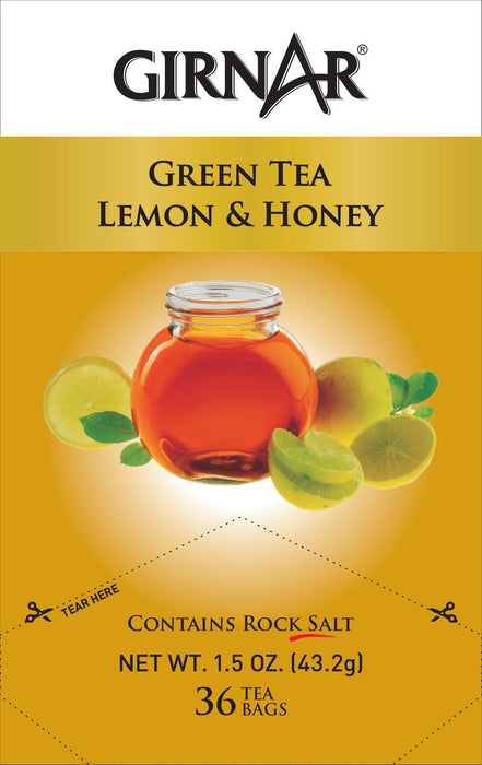 Girnar Green Tea Bags with Lemon & Honey (36 Tea bags)