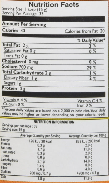 Mother's Recipe Punjabi Teekha mango Pickle 500 gms - Indian Pickles