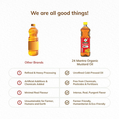 24 Mantra Organic Mustard Oil 1 Litre